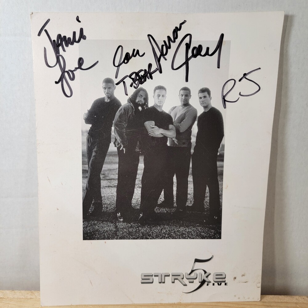 Stryke Five Autographed Picture 8" X 10"